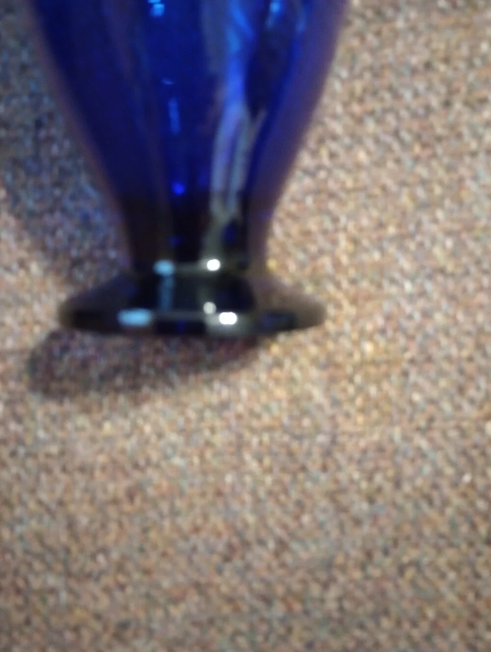 Cristar Lexington Cobalt Blue Pedestal Ice Tea/Water Goblets - Set of 3
